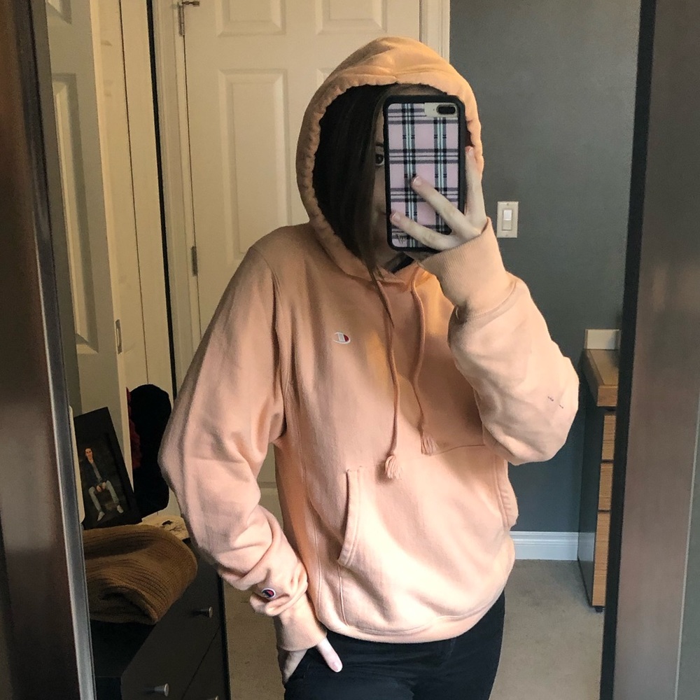 creamsicle champion hoodie!